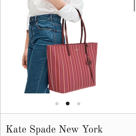 Kate Spade Kelsey Heart Print Tote NWT - Picture 2 of 6
